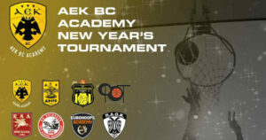 Με διπλή συμμετοχή η Eurohoops Academy στο AEK BC Academy New Year’s Tournament!