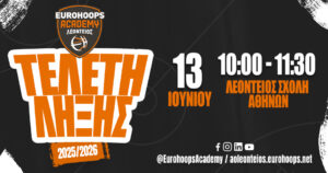 Η Eurohoops Academy ρίχνει αυλαία για τη σεζόν 2025-2026!